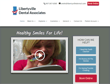 Tablet Screenshot of libertyvilledental.com